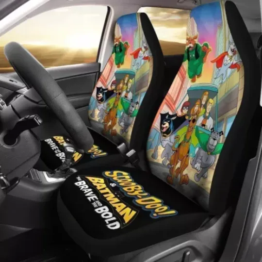 Scooby Doo And Batman The Brave And The Bold Father's Day Car Seat Covers, Disney Car Seat Covers, Car Seat Protector, Car Seat Cover, Car Cover