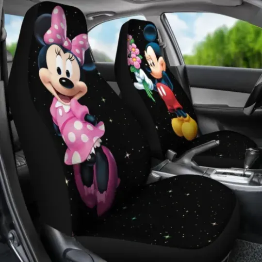 Discover Mickey Love Minnie Mouse Ears Couple Car Seat Covers, Disney Car Seat Covers, Car Seat Protector, Car Seat Cover, Car Cover, Disney Car