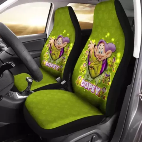 Never Too Old For Dopey Snow White And Seven Dwarfs Car Seat Covers, Disney Car Seat Covers, Car Seat Protector, Car Seat Cover