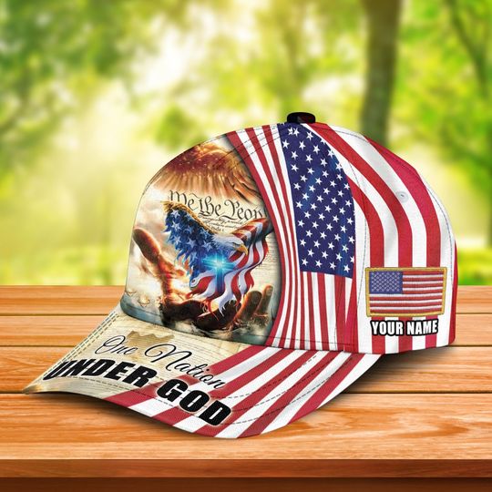 One Nation Under God Independence Day Veteran Cap, Veteran Hat, Gifts For Veteran, Patriot Day Gift, Veterans Day Gift, 4th Of July Gift