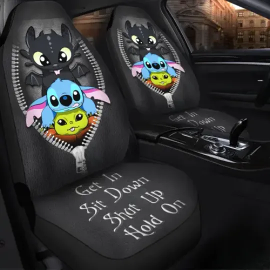 Discover Get In Sit Down Shut Up Hold On Toothless Stitch Yoda Car Seat Covers, Car Seat Protector, Car Seat Cover