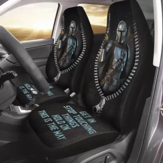 The Mandalorian Get In Stop Touching Things Hold One Car Seat Covers, Car Seat Protector, Car Seat Cover