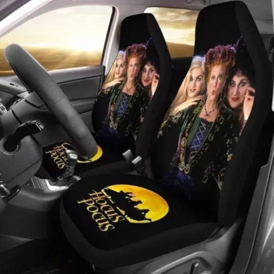 Hocus Pocus Movie Characters Halloween Car Seat Covers, Movies Car Seat Covers, Car Seat Protector, Car Seat Cover