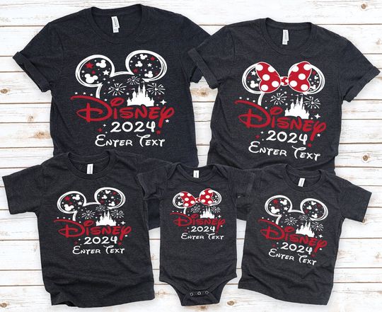 2024 Disney Family Vacation Shirts, Disney Castle 2024 Shirts, Custom Disney Family Matching Tshirt, Disney Family 2024, Disney Trip Tee
