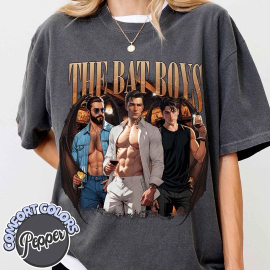 The Bat Boys Cotton T-shirt, Acotar Velaris Shirt, Bat Boys Tees, Bat Boy Fan Club Shirt, A Court Of Thorn, Cassian General Comander