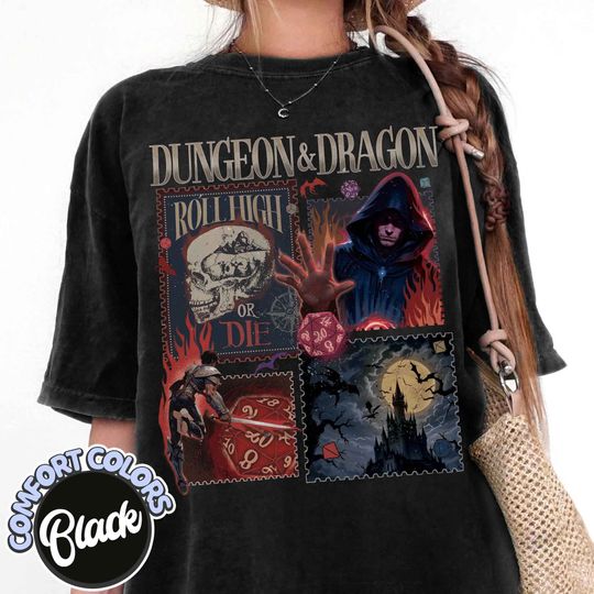 Dungeon Master Cotton T-shirt, Dungeon Master Gift, Dnd Shirt Dm, Game Master Shirt, Roll High Or Die Tshirt, Bg3 Shirts, Game Shirt