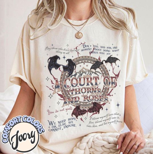 Throne Of Glass Fan Cotton T-shirt, Quote Bookish Gift, Aelin Quote Tee, Sarah J Maas Shirt, Bookish Shirt Acotar, The Bat Boy Shirt