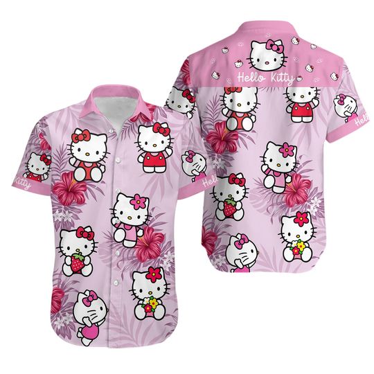 Hello Kitty Cat Summer Hawaiian Shirt