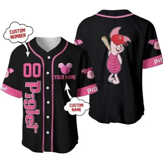 Personalized Disney Piglet Baseball Jersey