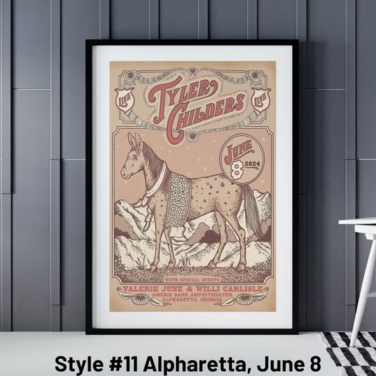 Tyler Childers Concert Posters, Tyler Childers New York Poster, Tyler Childers Nashville Poster, Purgatory Poster, Tyler Childers Art