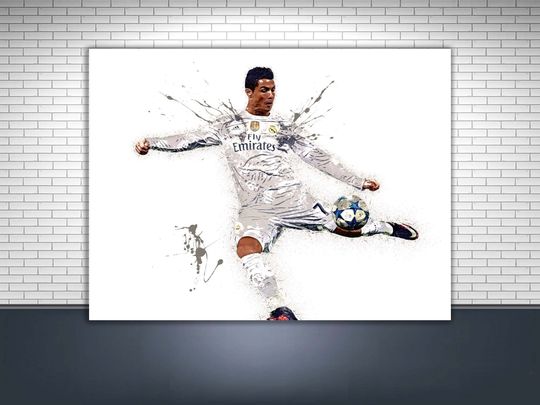 Cristiano Ronaldo Premium Matte Vertical Posters, Real Madrid, Man Cave, Kids Room, Game Room, Bar