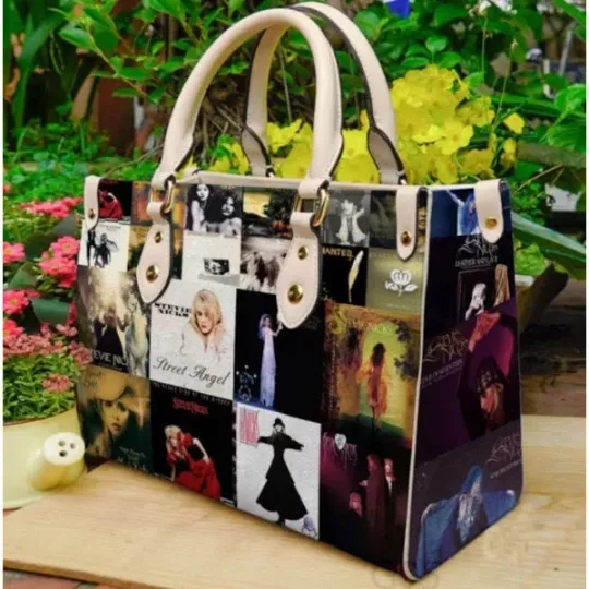 Stevie Nicks Music Women Leather Bag, Leather Bag, woman leather bag, Shoulder Bag, Crossbody Bag, Shopping Bag, Top Handle Bag