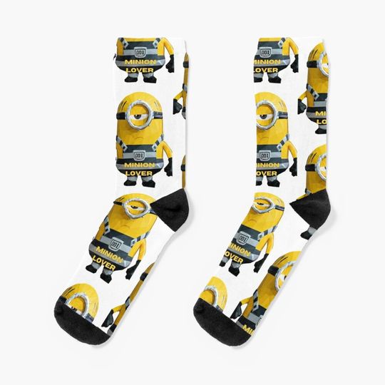 Minion Lover Socks, Comfortable Cotton Socks for Men, Women, kids, Trending Casual Style