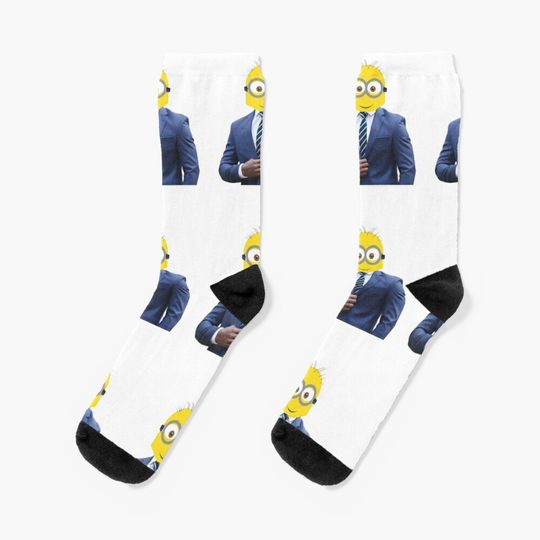 Minion Suit Socks, Comfortable Cotton Socks for Men, Women, kids, Trending Casual Style