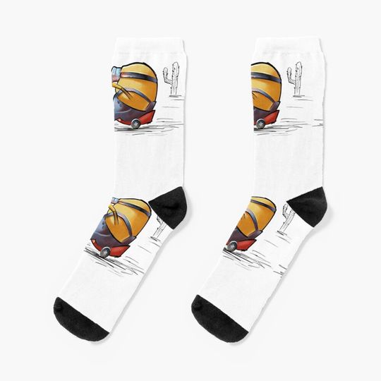 Bob The Minion Socks, Comfortable Cotton Socks for Men, Women, kids, Trending Casual Style