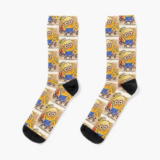 Minion Lover Socks, Comfortable Cotton Socks for Men, Women, kids, Trending Casual Style