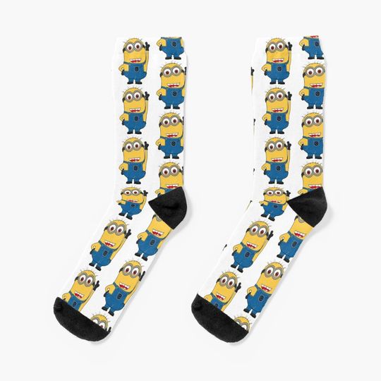Kevin Minion Socks, Comfortable Cotton Socks for Men, Women, kids, Trending Casual Style