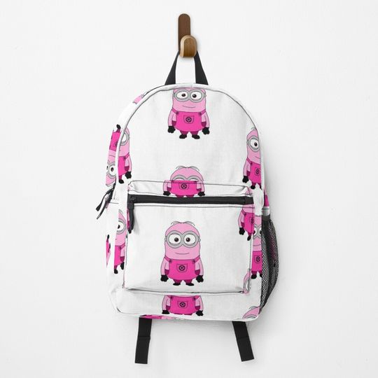 Pink Minion Backpack, Cute Backpack for Women, Men, Kids, Trending Street Fashion
