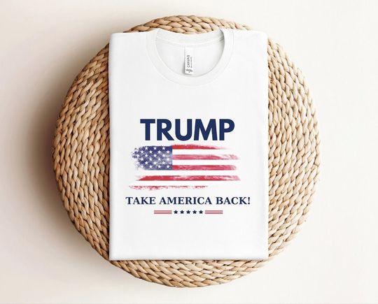 Trump 2024 Shirt, Take America Back Trump, President Trump T-shirt, Trump Shirt, Trump 2024 Tee, Trump Take America Back, Short Sleeve Casual Loose Basic Tee Shirts