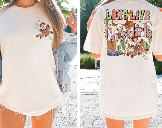 Funny Jessie And Bullseye Long Live Cowgirls Shirt, Vintage Disney Toy Story Shirt