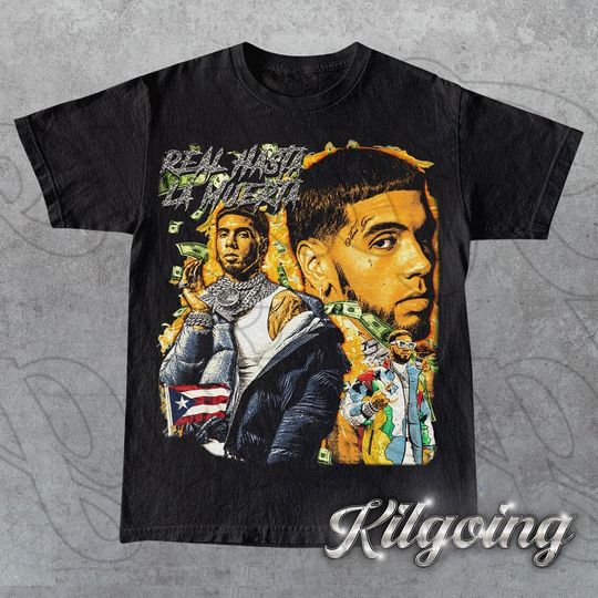 Limited Anuel AA Puerto Rican Rapper Vintage T-Shirt, Game Day Cotton Short Sleeve Tee, Gift For Woman and Man Unisex T-Shirt