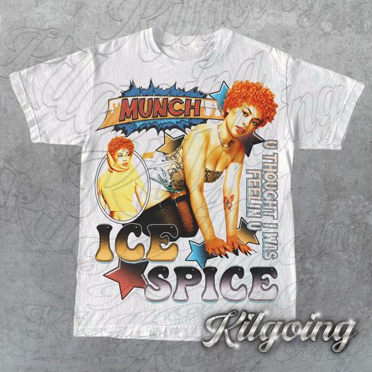 Limited Ice Spice Munch T-Shirt, Ice Spice T-Shirt, Game Day Cotton Short Sleeve Tee, Gift For Woman and Man Unisex T-Shirt