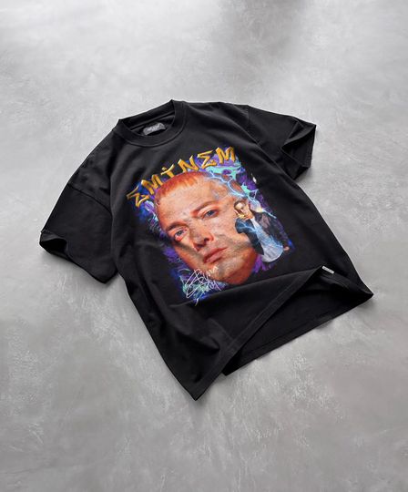 Eminem Slim Shady Retro T Shirt, Vintage Bootleg Detroit 8 Mile 90s Tee