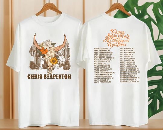 Chris Stapleton Graphic Shirt, All American Road Show 2024 Tour Shirt, Chris Stapleton Fan Gift, Chris Stapleton Merch, Chris Stapleton Tee