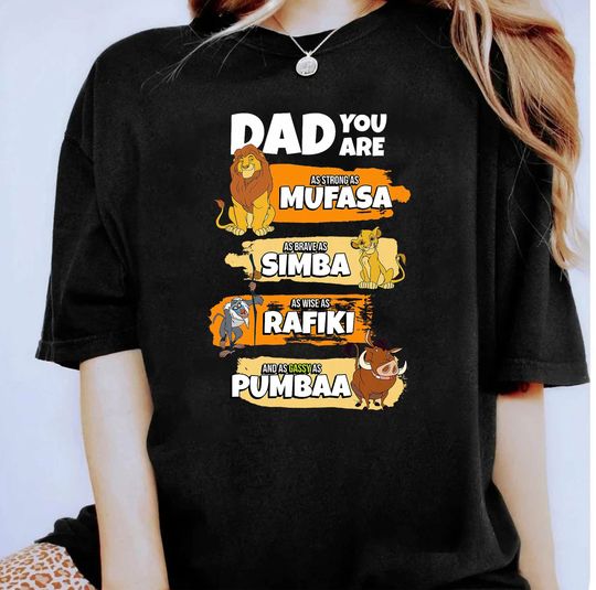 Disney The Lion King Dad You Are Word Stack Funny T-Shirt