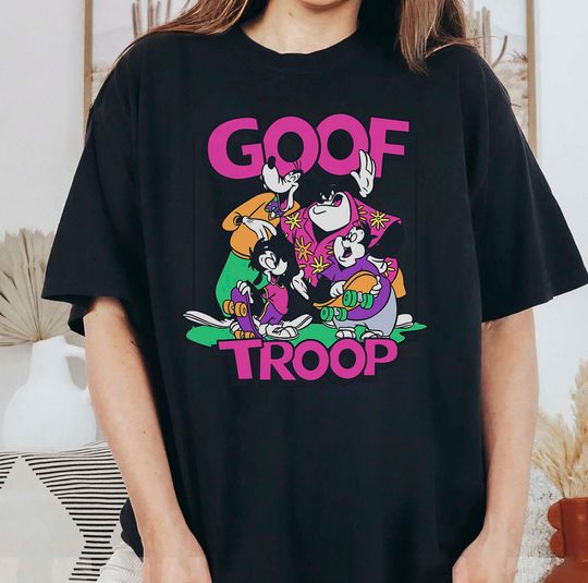 Disney A Goofy Movie Est 1995 Characters Group Shot Retro Shirt, Max Roxanne Powerline Tee, Disney Vacation Shirt, Casual Cotton Couple Matching Shirt, Short Sleeve Shirt