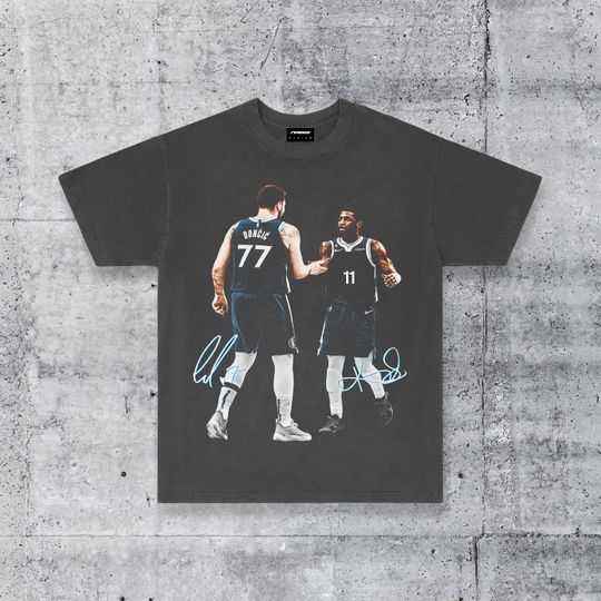 Kyrie Irving & Luka Doncic Dallas Basketball Mavericks Streetwear T-Shirt, Sports Fans Shirt, Kyrie Irving Signature Merch, Basketball Shirt Gift For Fan