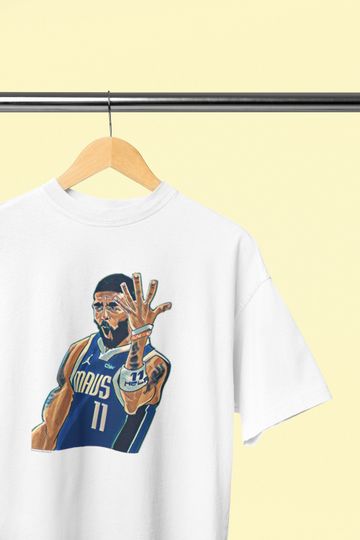Kyrie Irving, celebration, clutch moment, t-shirt, Basketball player, graphic tee, Sports Fans Shirt, Kyrie Irving Signature Merch, Basketball Shirt Gift For Fan