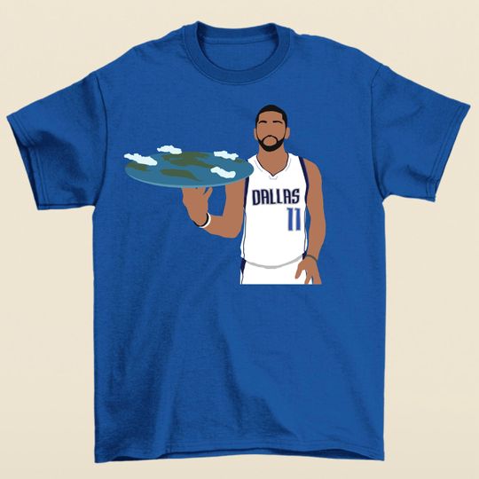 Kyrie Irving Flat Earth Funny T-Shirt, Sports Fans Shirt, Kyrie Irving Signature Merch, Basketball Shirt Gift For Fan