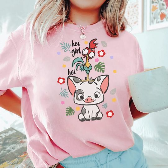 Moana Shirt, Hei Hei and Pua Disneyy Shirt, Disney land Disney World Matching Family Shirt