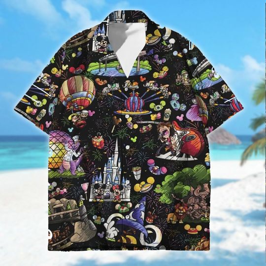 Discover Magic Kingdom Hawaiian Shirt, Mickey Mouse Mike And Sulley Gifts for Women,Men Cotton Tee