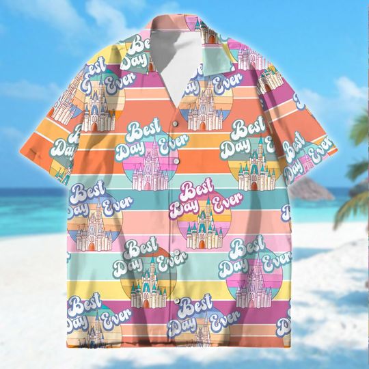 Best Day Ever Magic Kingdom Hawaiian Shirt, Summer Vacation Gifts for Women,Men Cotton Tee