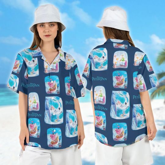 Peter Pan Neverland Summer Vacation Hawaiian Shirt Tee for Men, Women, Kids - Trending Street Fashion