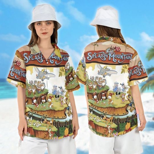 Splash Mountain Hawaiian Shirt Tee for Men, Women, Kids - Trending Street Fashion
