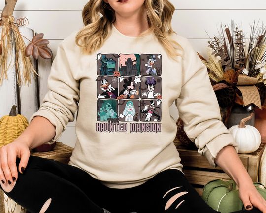 Disney Halloween Sweatshirt, Mickey and Friends Sweatshirt, Haunted Mansion Sweatshirt, Spooky Season Sweatshirt, Pumpkin, Disneyland Ghost Sweater