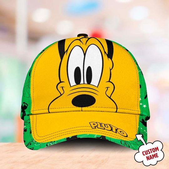 Yellow Orange Cheerful And Adventurous Dog Classic Cap, Animated Movie Character Baseball Cap Comfortable Summer | Trending Street Fashion
