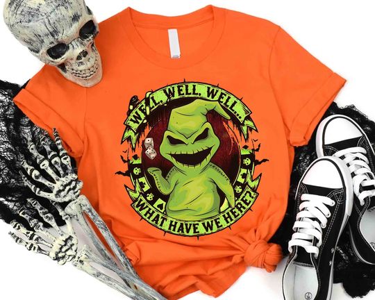 Vintage Oogie Boogie Well Well Well What Have We Here Shirt, Disney Jack & Sally Tee, Oogie Boogie Bash, Disneyland Halloween Family Trip, Halloween Tee