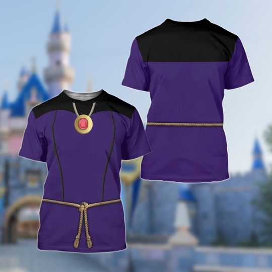 Evil Queen 3D T-Shirt, Snow White Villain Character All Over Print Comfortable Summer | Beach Outfit | Tee for Men, Women, Kids