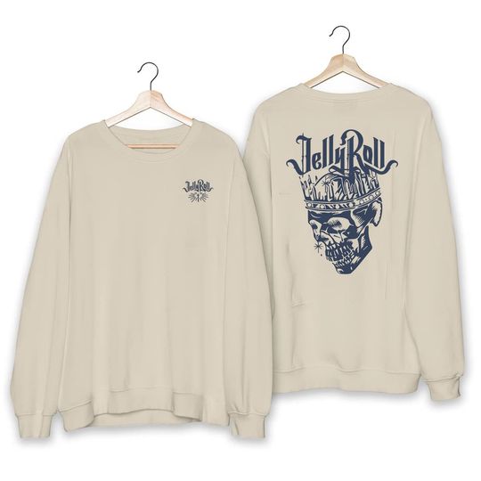 Jelly Roll The Beautifully Broken Tour 2024 Double Sided Sweatshirt, Music Two Sides Sweatshirt for Fans, Music Sweatshirts for Men Women and Kids, Music Men Clothing