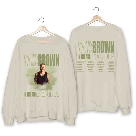 Kane Brown In The Air Tour 2024 Double Sided Sweatshirt, Music Two Sides Sweatshirt for Fans, Music Sweatshirts for Men Women and Kids, Music Men Clothing