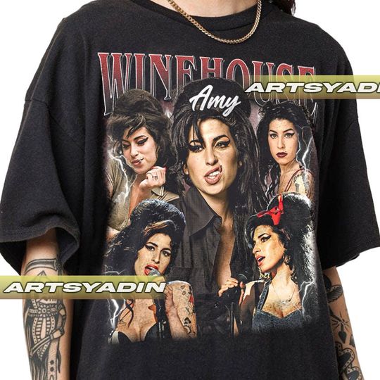Amy Winehouse Unisex Softstyle Cotton T-Shirt, Amy Winehouse Bootleg Shirt, Music tour Shirt, Vintage 90s Short Sleeve Shirt, Gift For Fan