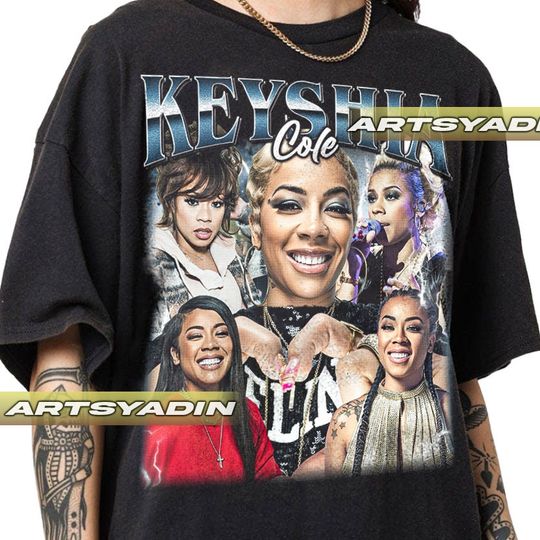 Keyshia Cole Unisex Softstyle Cotton T-Shirt, Keyshia Cole Bootleg Shirt, Music tour Shirt, Vintage 90s Short Sleeve Shirt, Gift For Fan