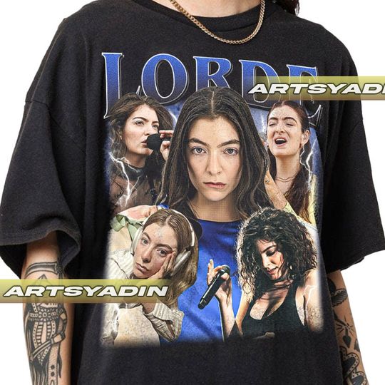 Lorde Unisex Softstyle Cotton T-Shirt, Lorde  Bootleg Shirt, Music tour Shirt, Vintage 90s Short Sleeve Shirt, Gift For Fan