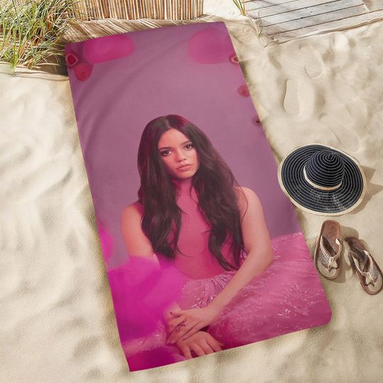 Jenna Ortega Beach Towel, Women's Beach Towel, Cartoon Swimming Pool Towel, Towel Wrapped Bikini Covered Sunscreen
