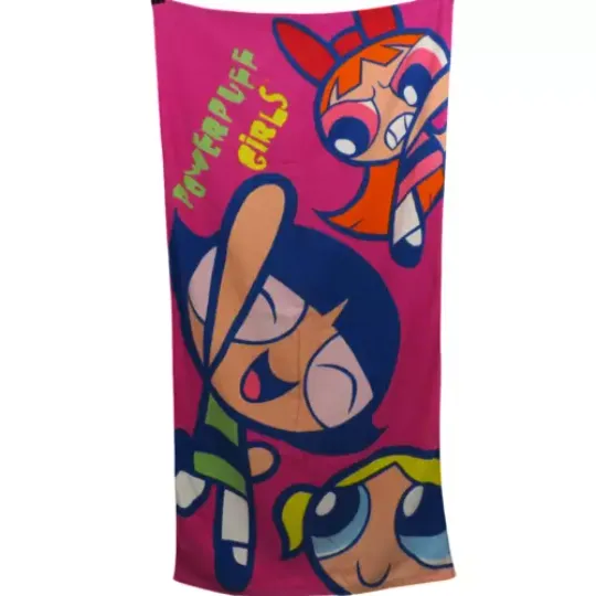 Vintage 2000 Y2k Cartoon Network Powerpuff Girls, Women's Beach Towel, Cartoon Swimming Pool Towel, Towel Wrapped Bikini Covered Sunscreen