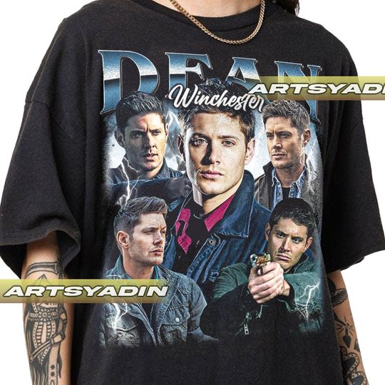 Dean Winchester Unisex Softstyle Cotton T-Shirt, Movie Bootle T-shirt, Vintage 90 Short Sleeve Shirt, Gift For Women and Man